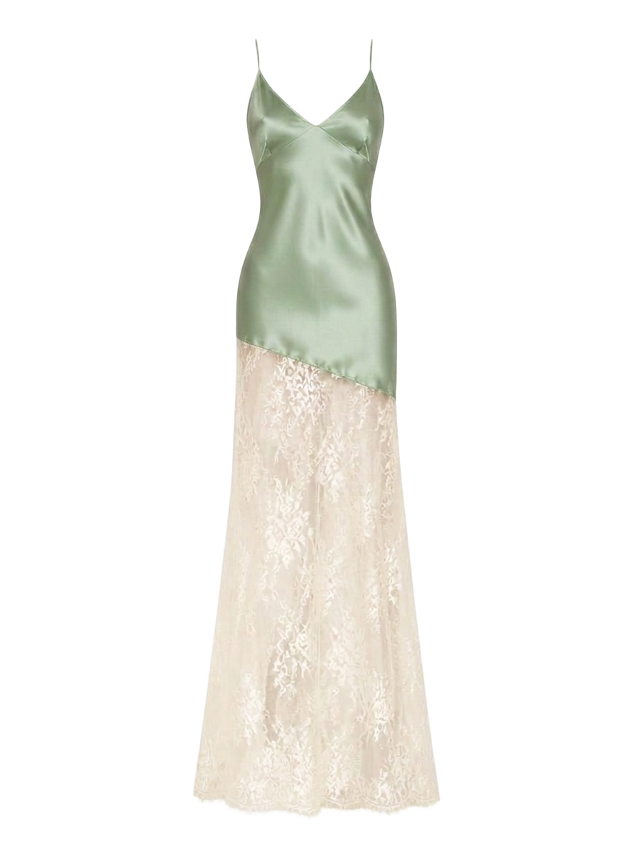Sage Satin Slip — Spring 2026